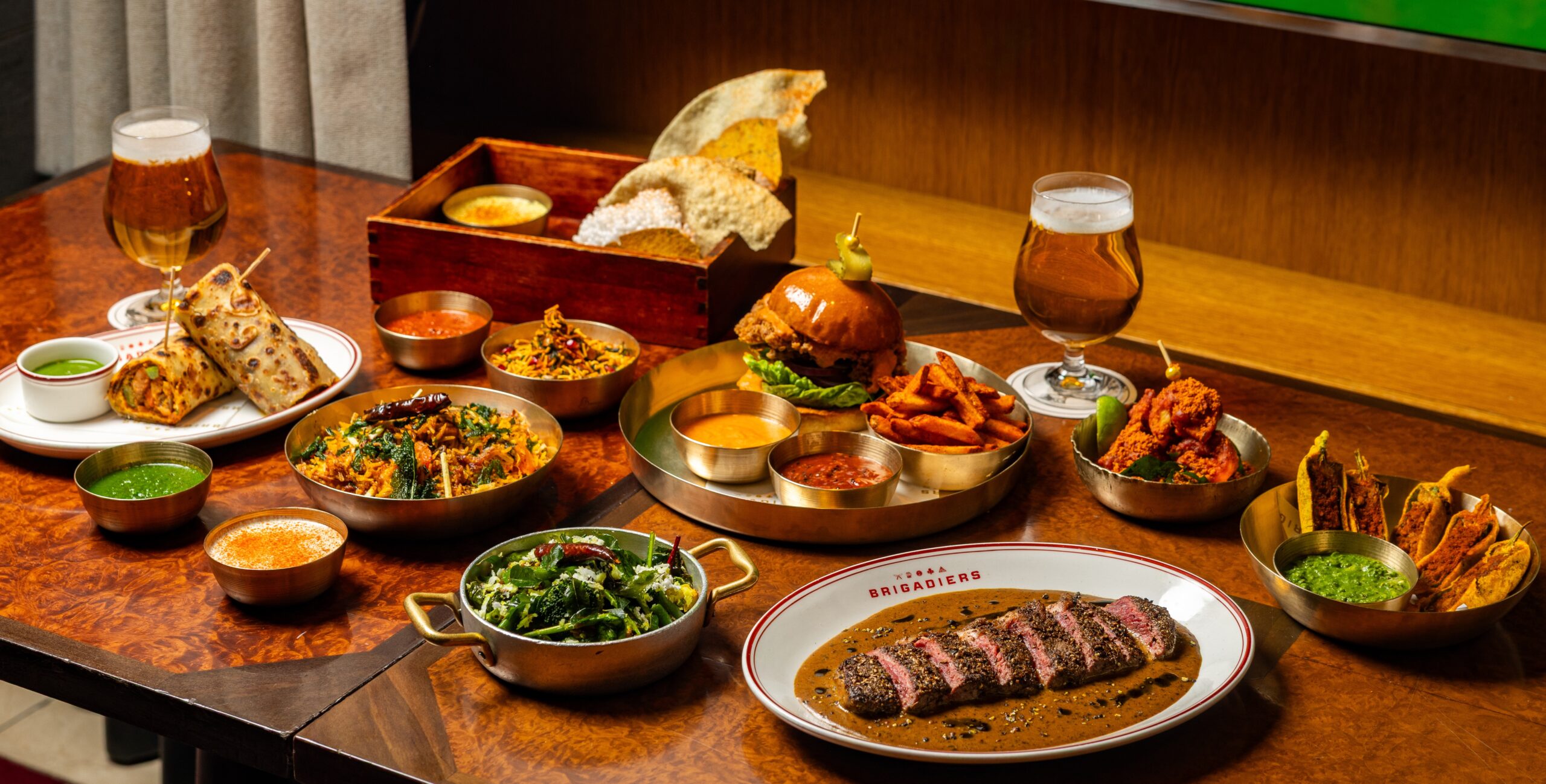 Brigadiers Saturday Sports Menu