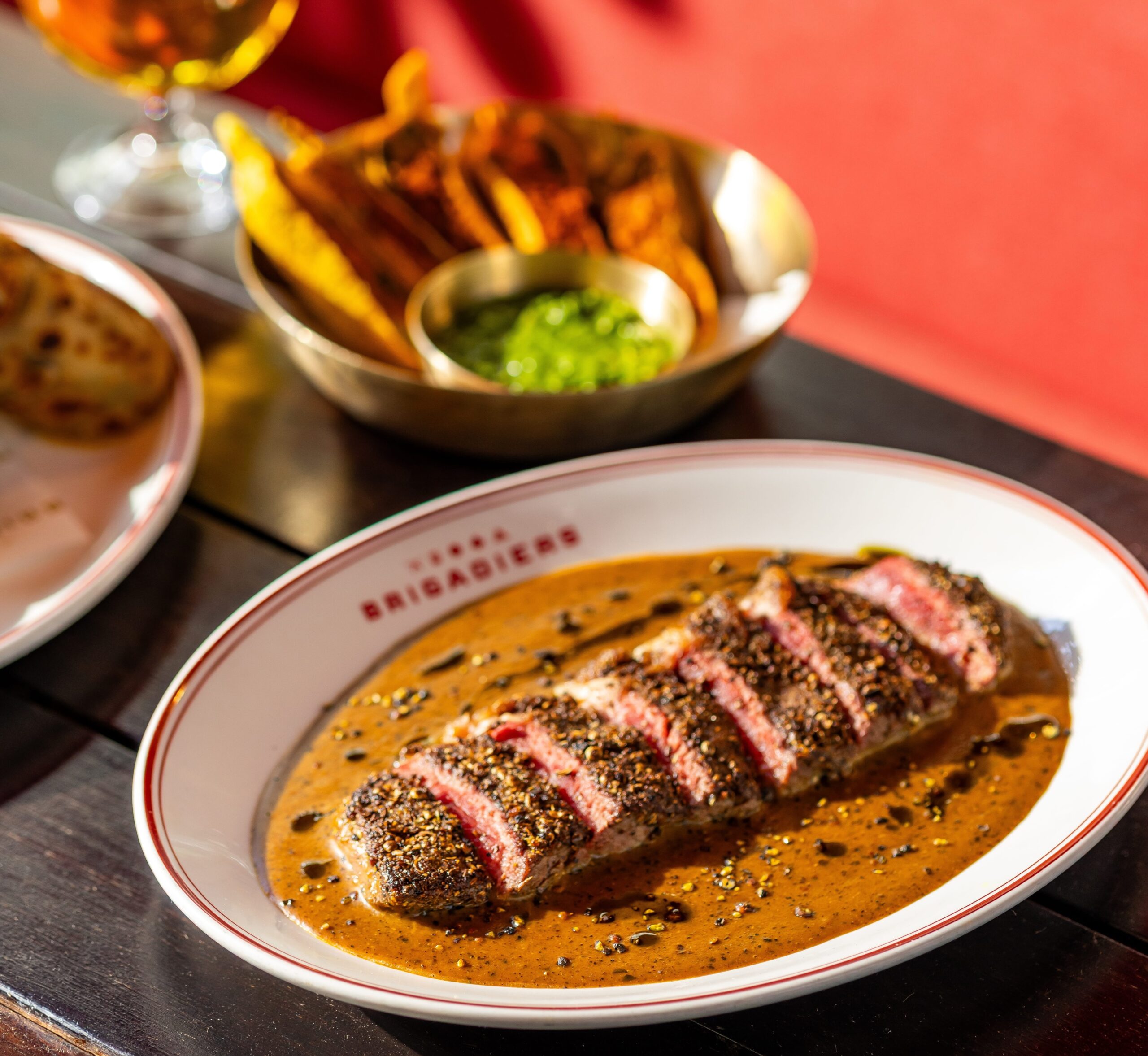 Steak with Tellicherry Peppercorn Sauce from the Saturday Sports Menu